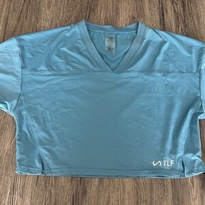 TLF Light Blue V-Neck Athletic Top